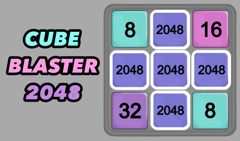 Cube Blaster 2048 game cover