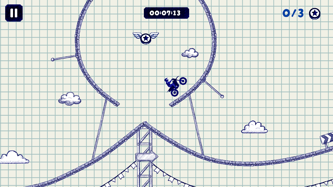 Stunt Bike 2D Paper Race — screenshot 3