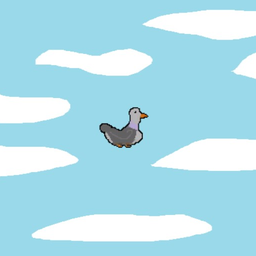 Бедный голубь уклоняется от сачков