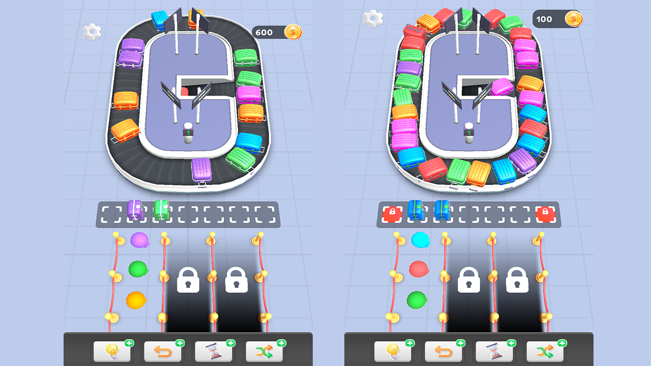 Sorting luggage screenshot