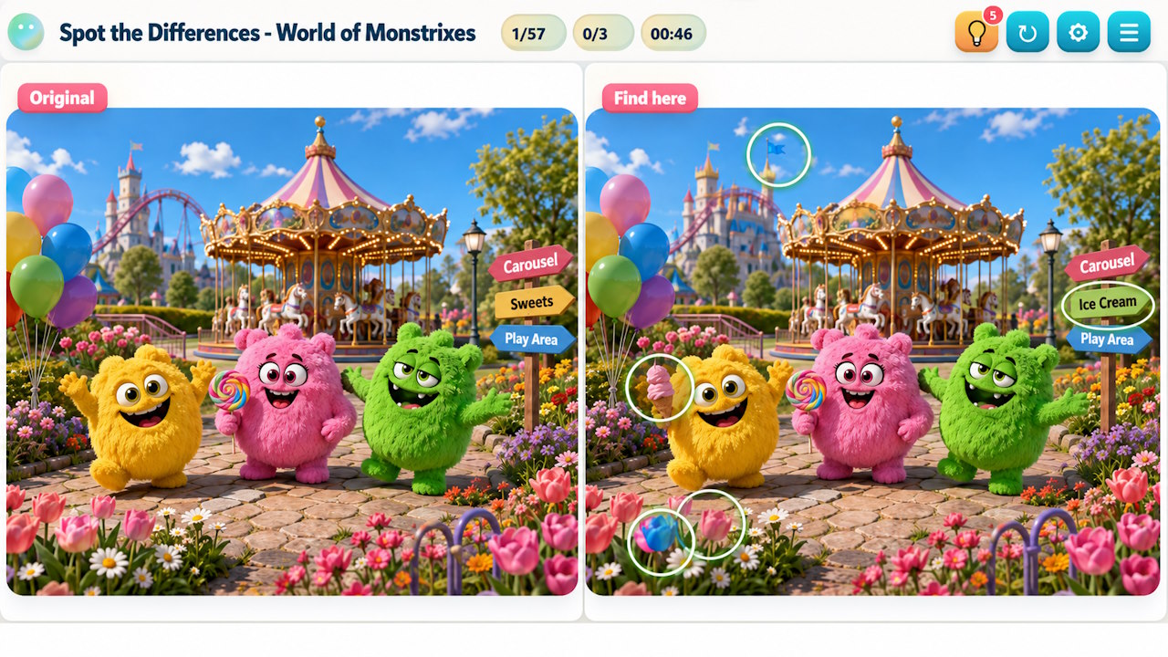 Spot the Differences - World of Monstrixes — screenshot 4
