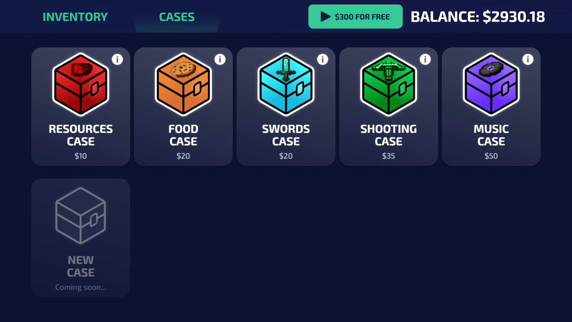 Minecraft Case Simulator screenshot