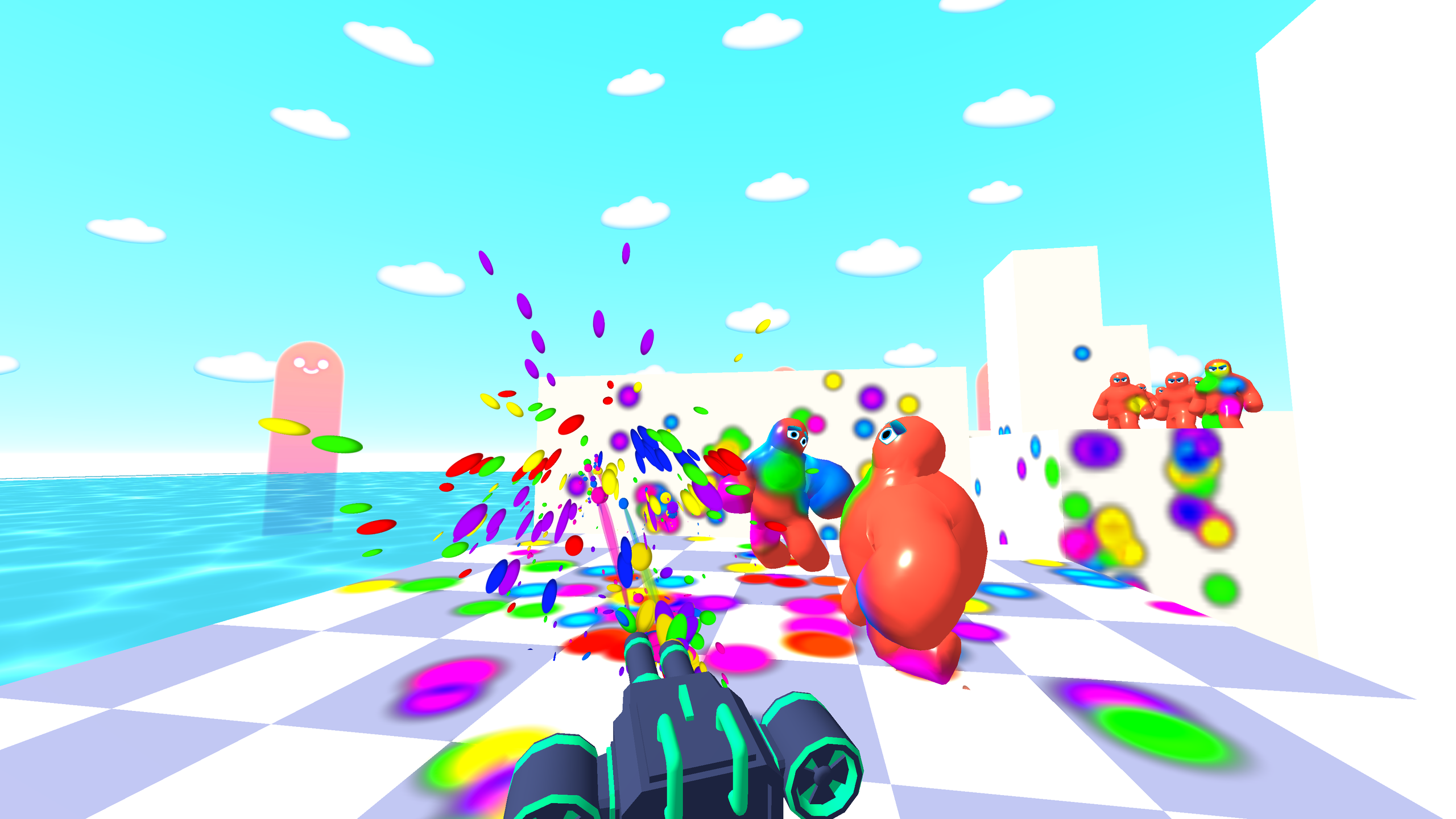 Gun and Paint: Jelly Shooter 3D screenshot