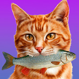 Cat eats Fish 3D