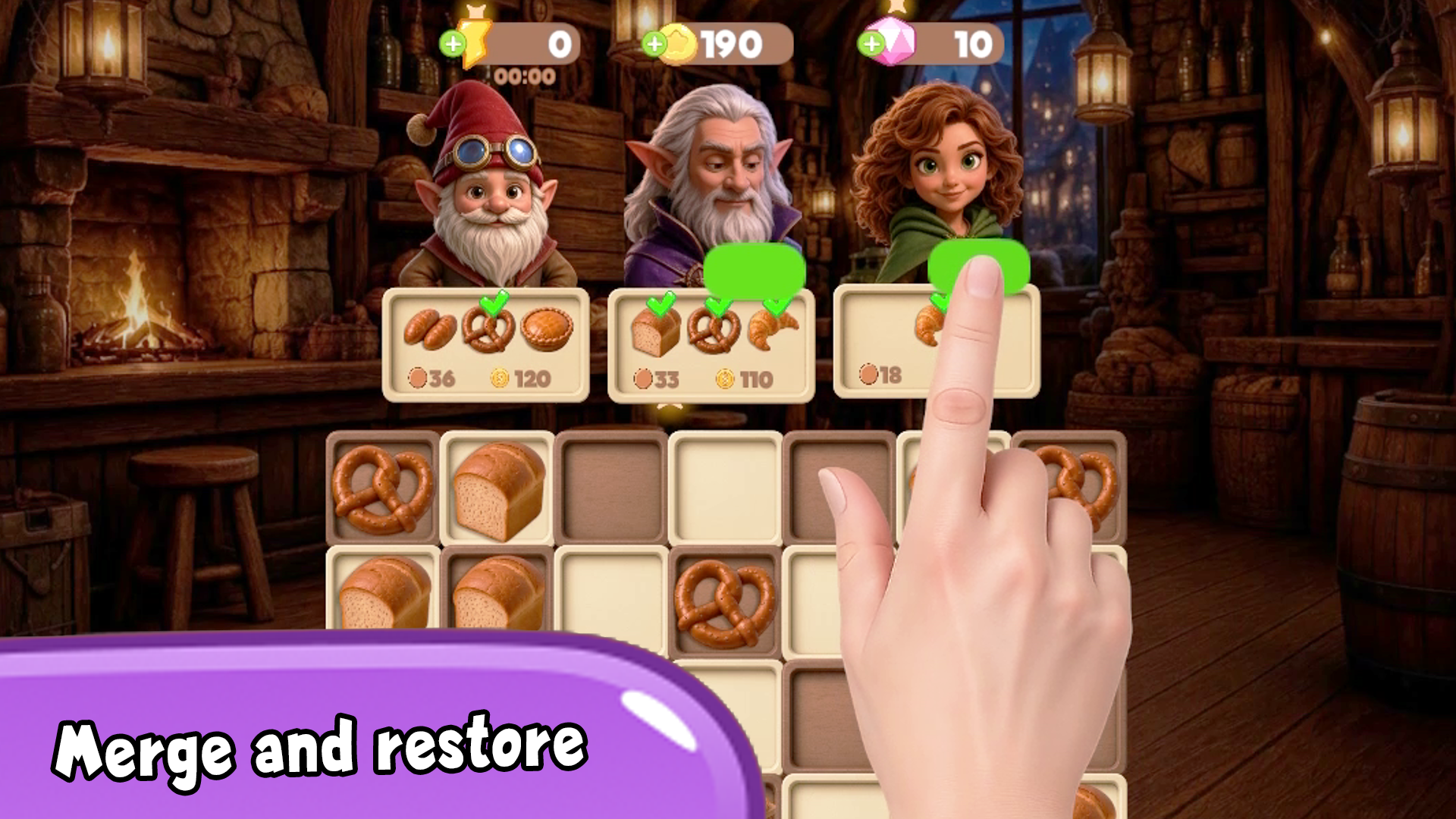 Buffet "No Time": merge and restore — screenshot 5