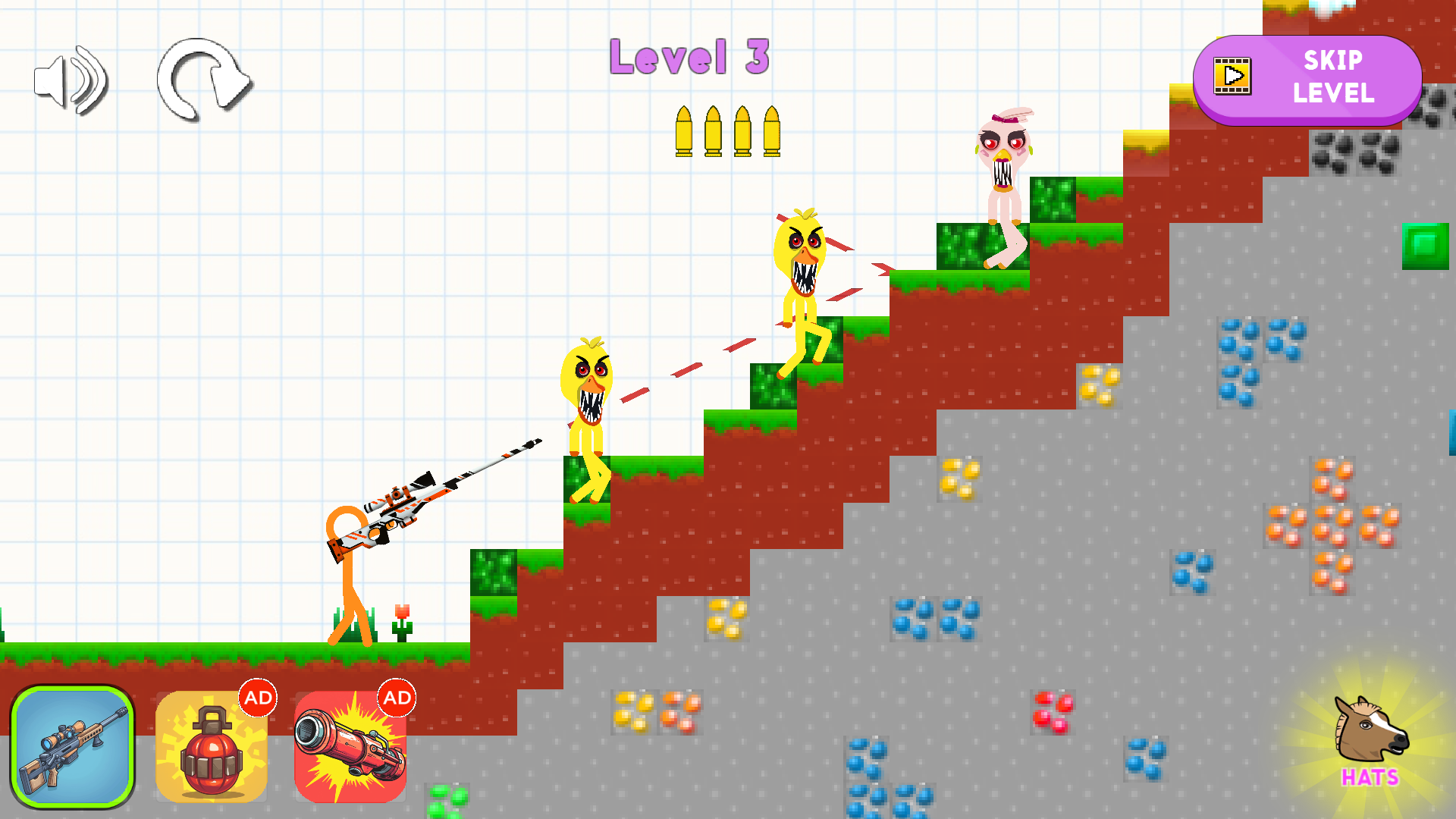 Sniper Stickman vs Fnaf & Huggy screenshot