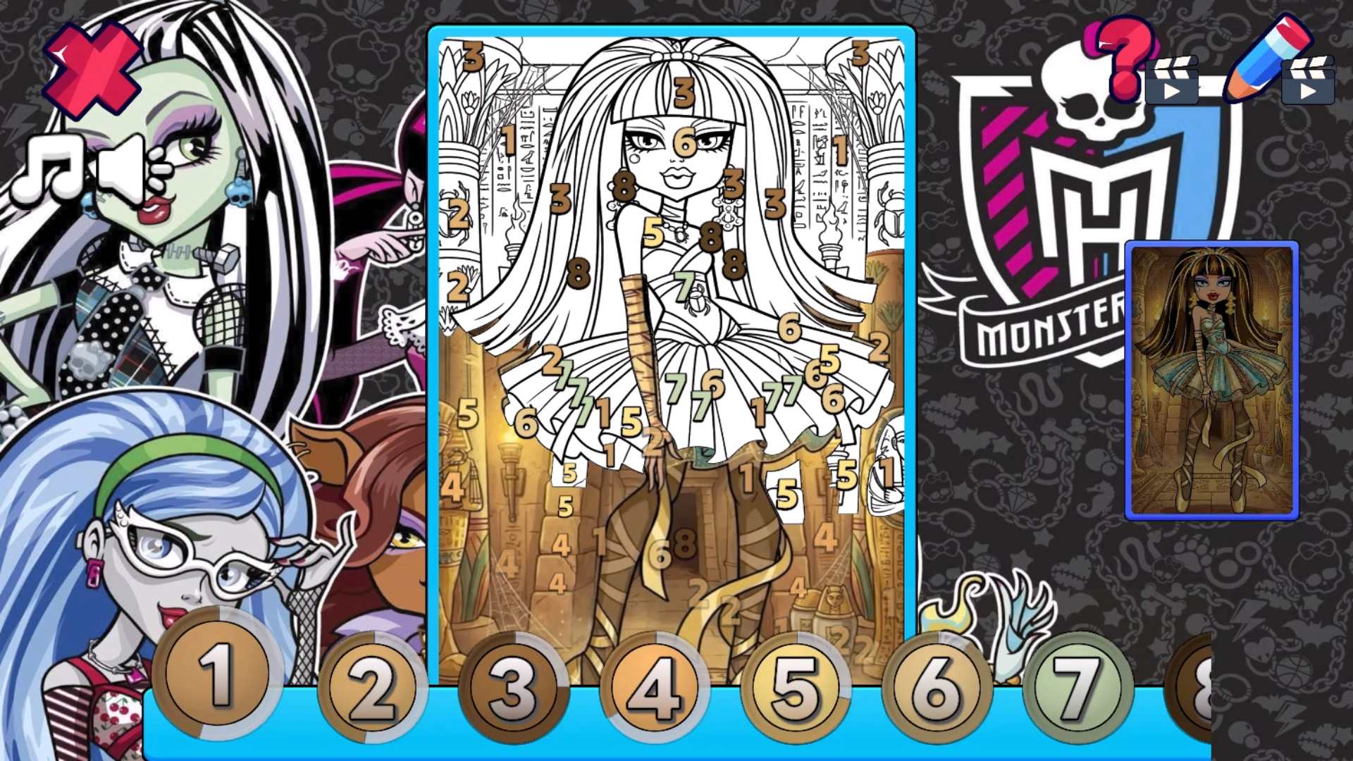 Monster High: Color by Number — screenshot 4