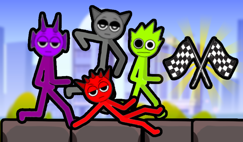 Sprunki Stick Parkour game cover