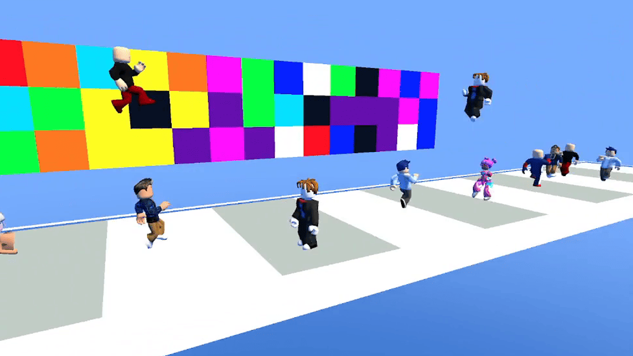 Pass through the colored wall! screenshot