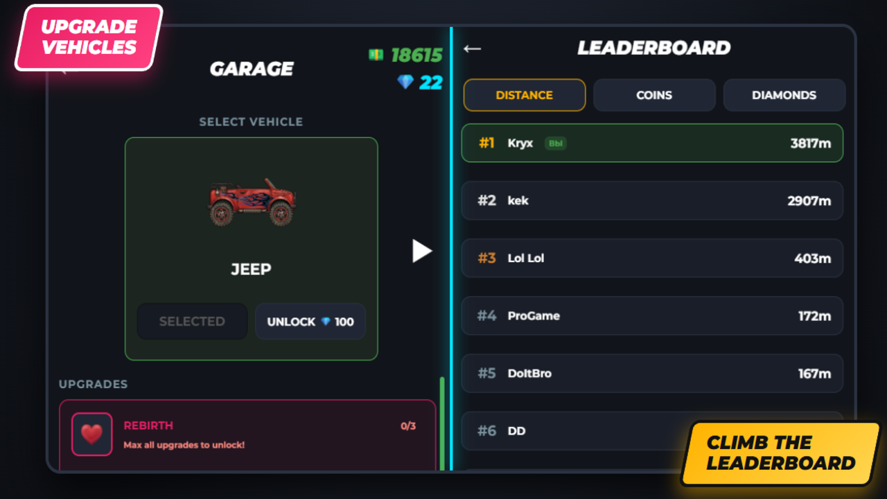 Hill climb racer — screenshot 1