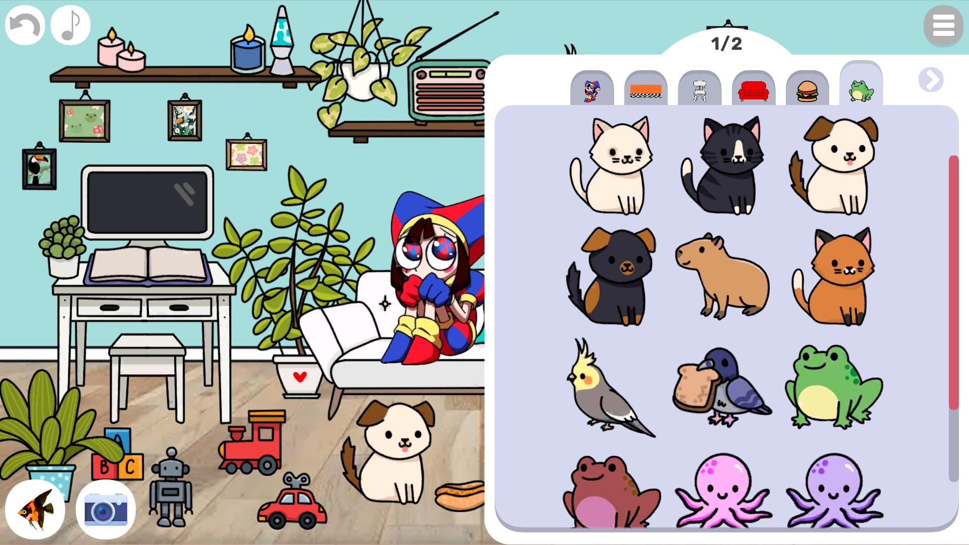 Create your own room in the Digital Circus screenshot