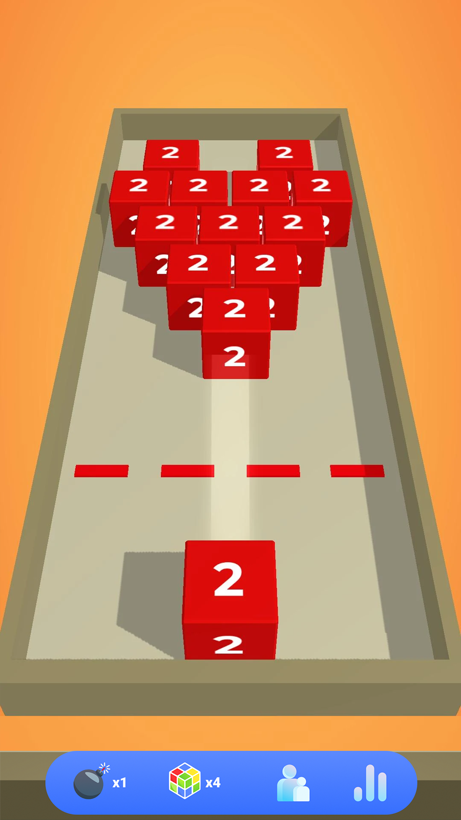 Chain Cube: 2048 merge screenshot 4