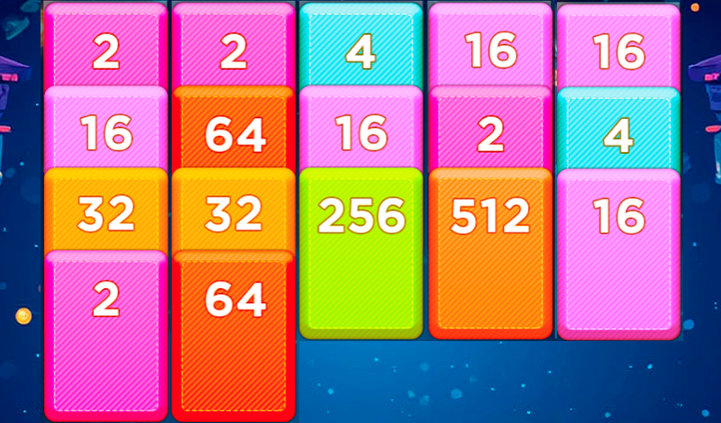 Merge cards 2048 game cover