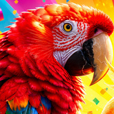 Colorful Parrots: Color by Number: Play Online For Free On Playhop