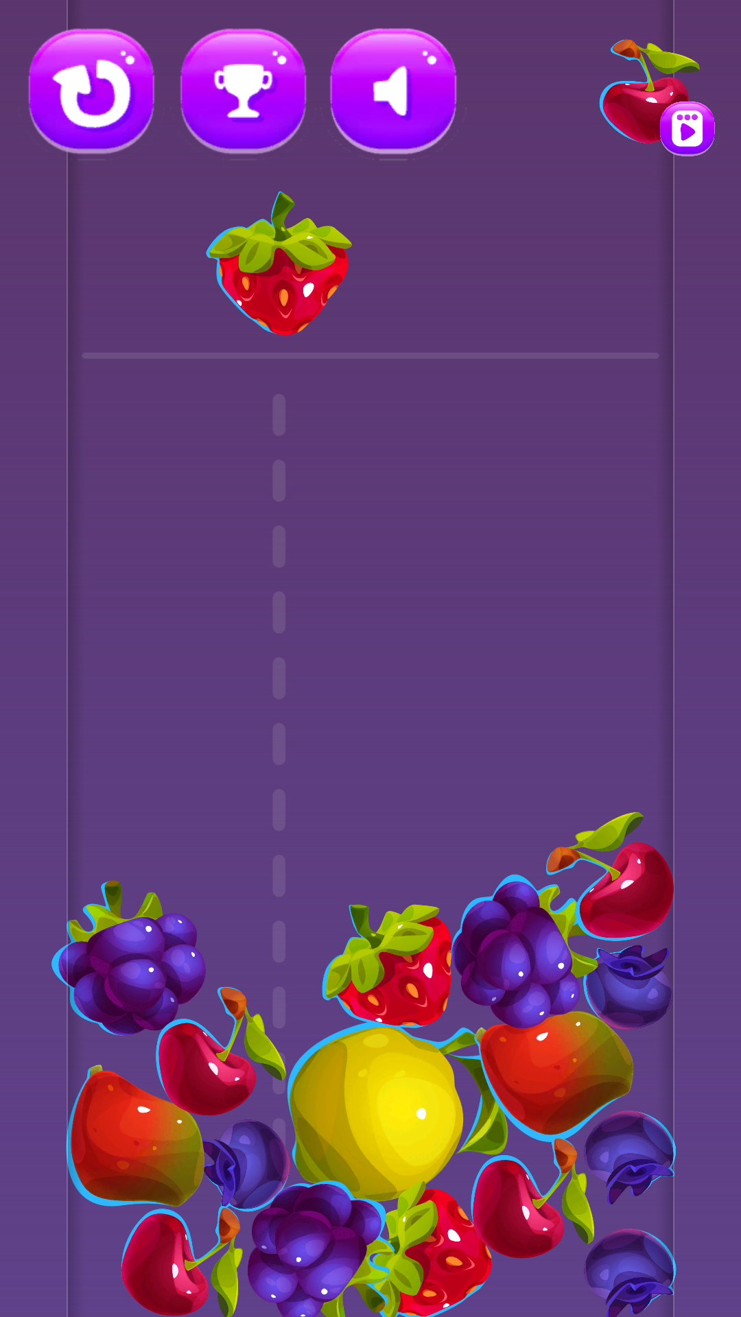 Merge the fruits to reach the watermelon screenshot 5