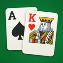 Solitaire. Card layout.