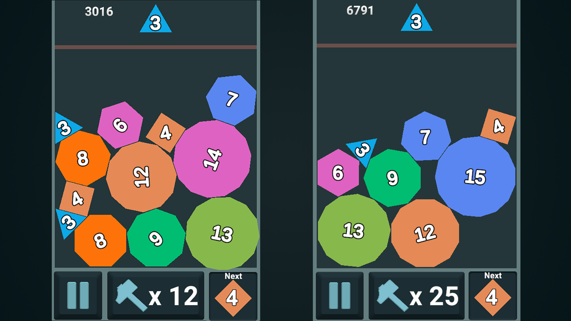 Shape Evolution: 2048 Number Merge screenshot 2