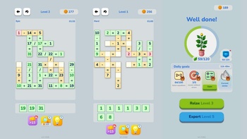 Math Crossword. Number Puzzle