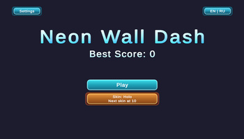 Neon Wall Dash