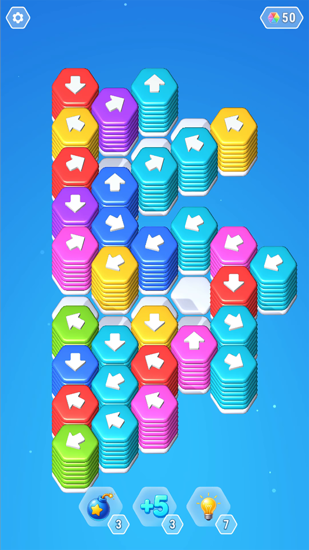 Hexa Arrows Puzzle screenshot 8