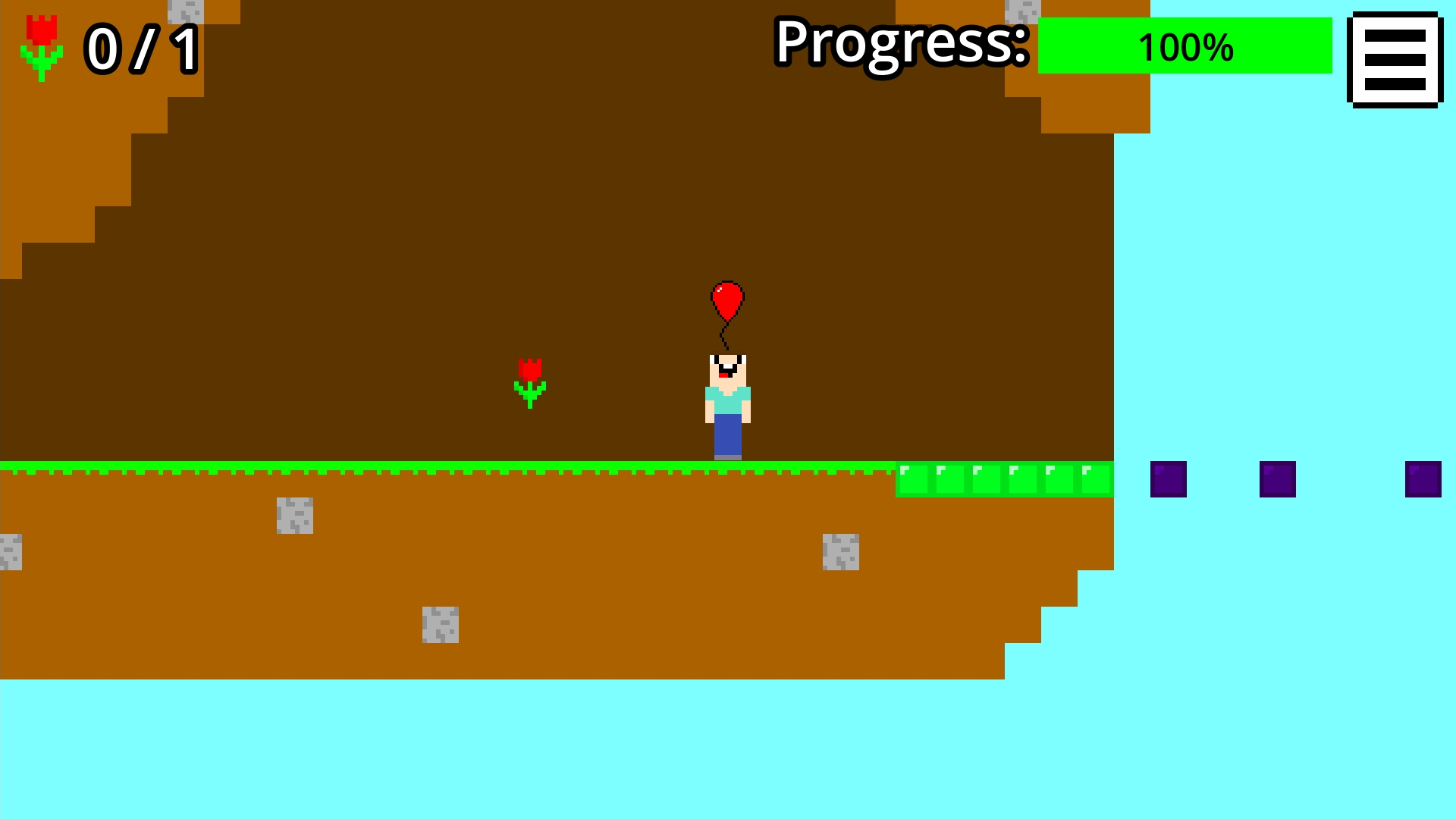 Noob Parkour 2D - Bring the Flower — screenshot 6