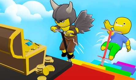 Obby, but you're on Pogostick