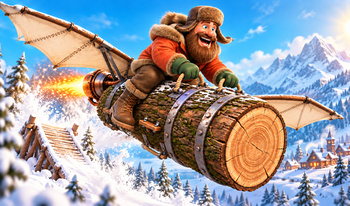 Log Flyer: Grandpa Takes Off
