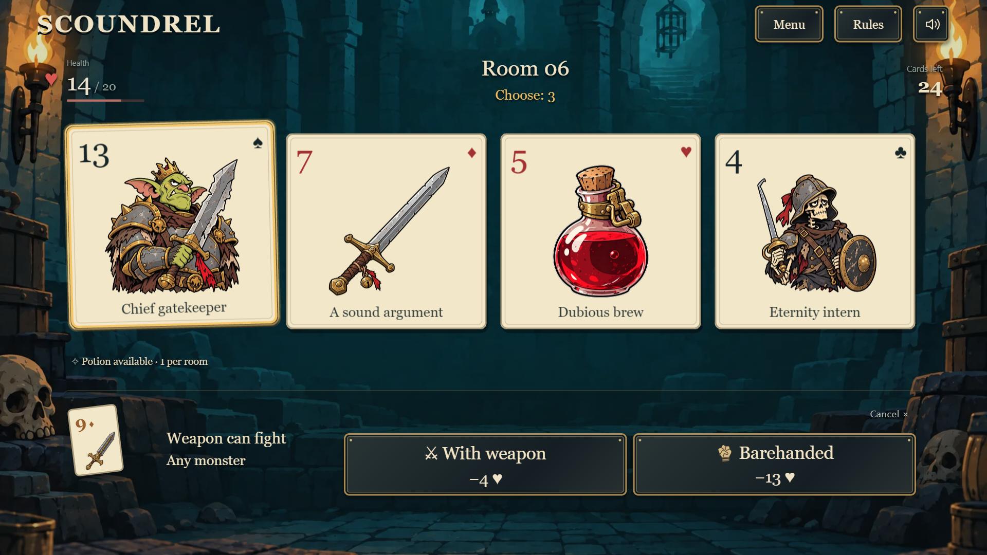 Scoundrel screenshot 2