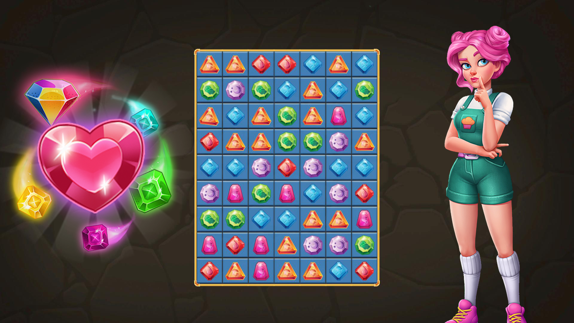 Match-3 - Colorful World screenshot
