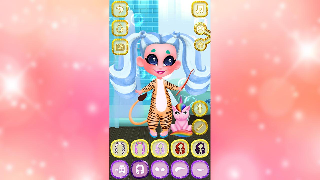 Candy Hair Doll Dress up screenshot
