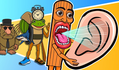 Hirnfäule mit Sprachausgabe