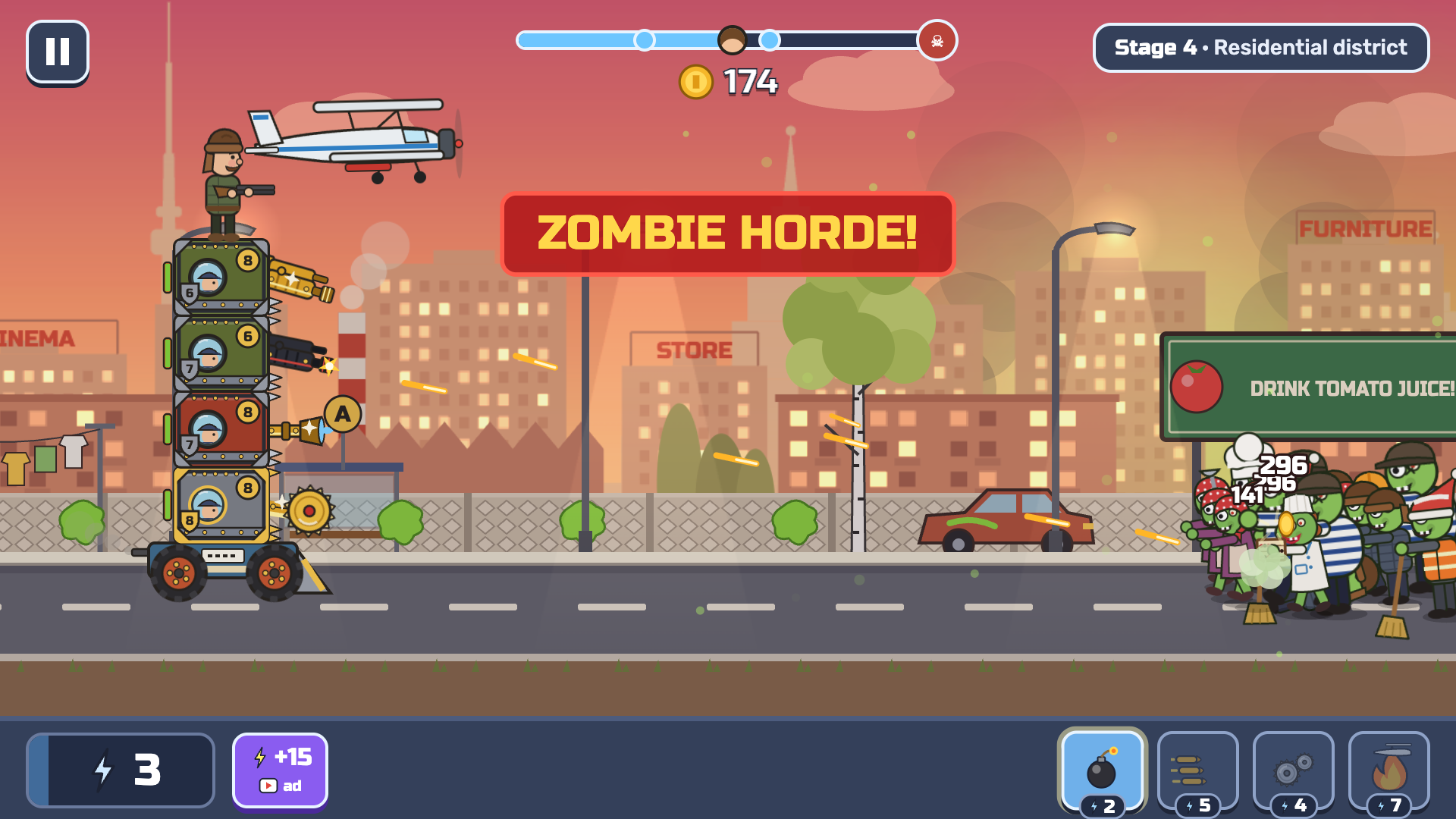 Uncle Vasya: Zombies in the Yard screenshot 2