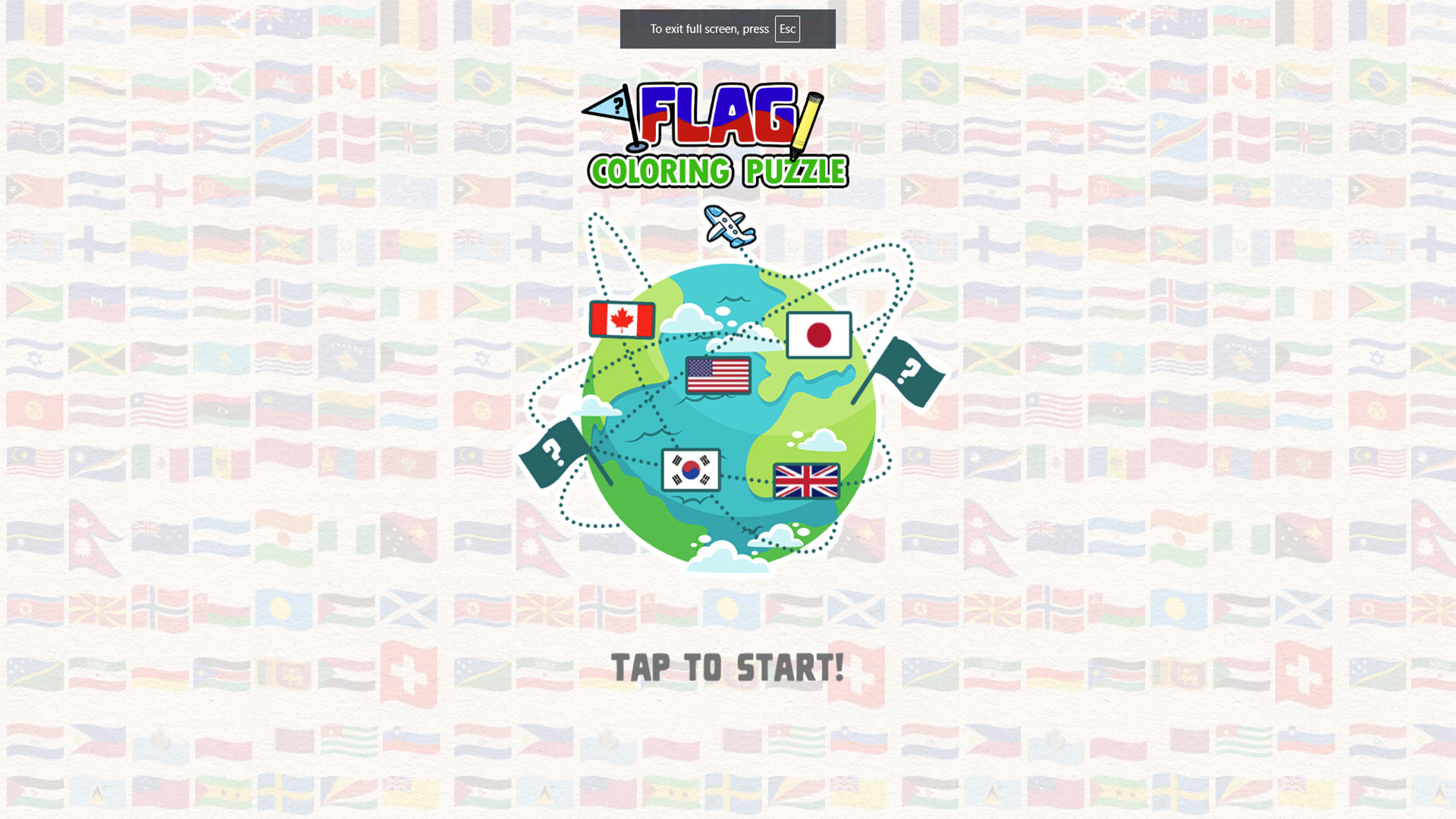 Flag Coloring Puzzle screenshot