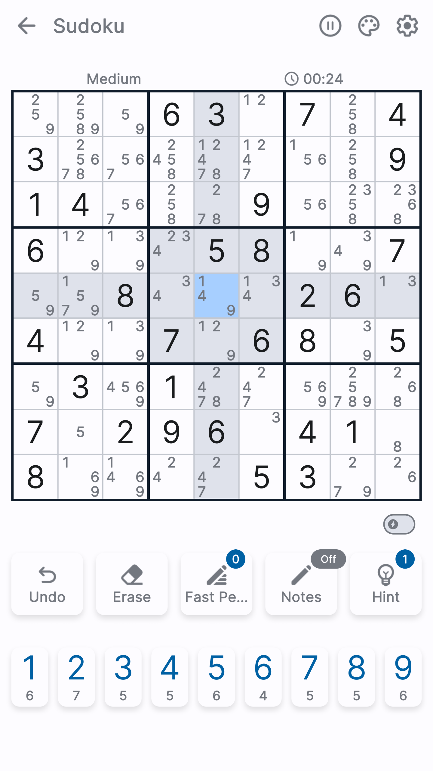 Sudoku screenshot 5