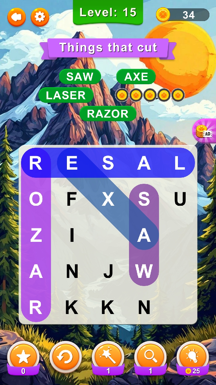 Theme word search screenshot 5