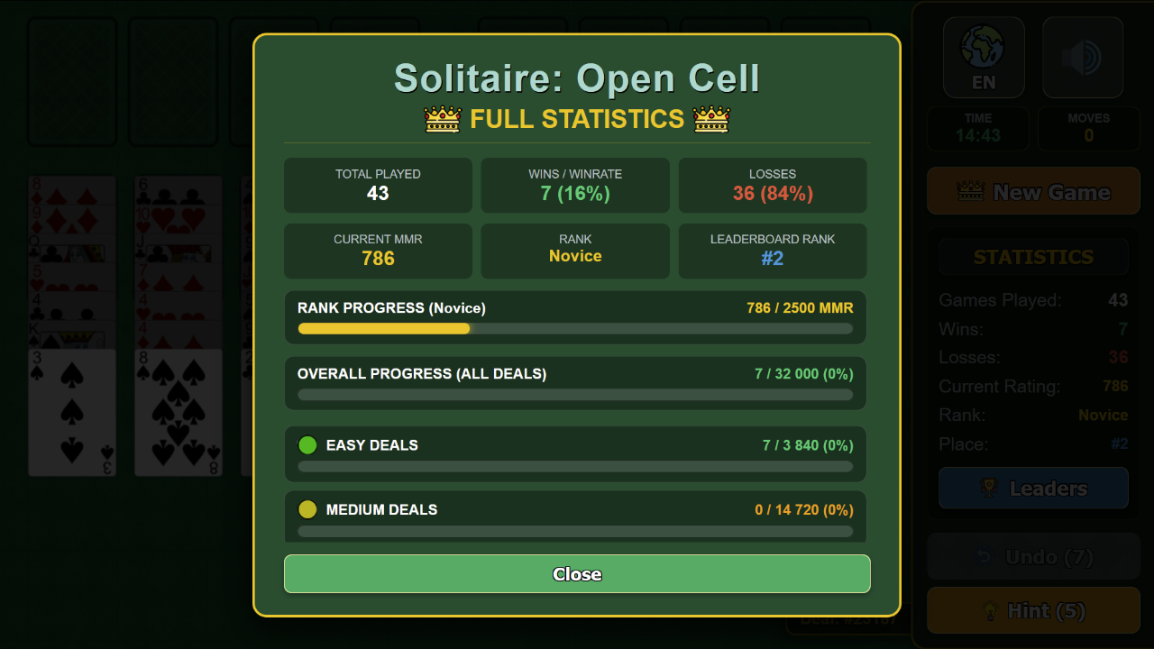 Solitaire: Open Cell — screenshot 1