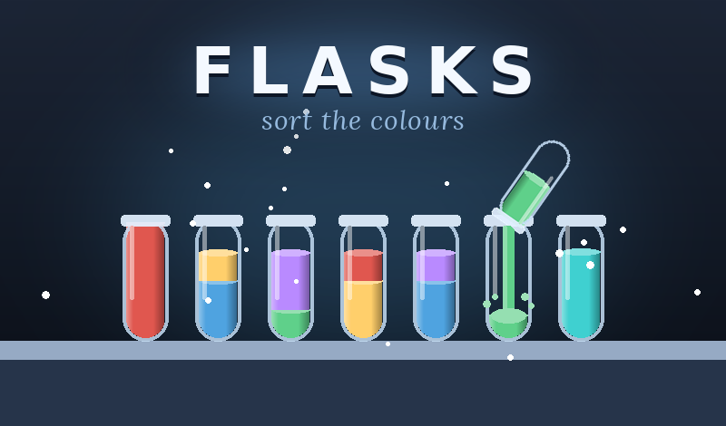 Flasks: sort the colours game cover