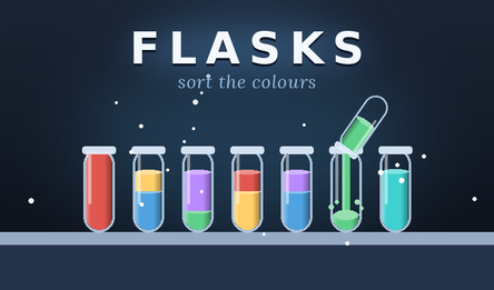 Flasks: sort the colours