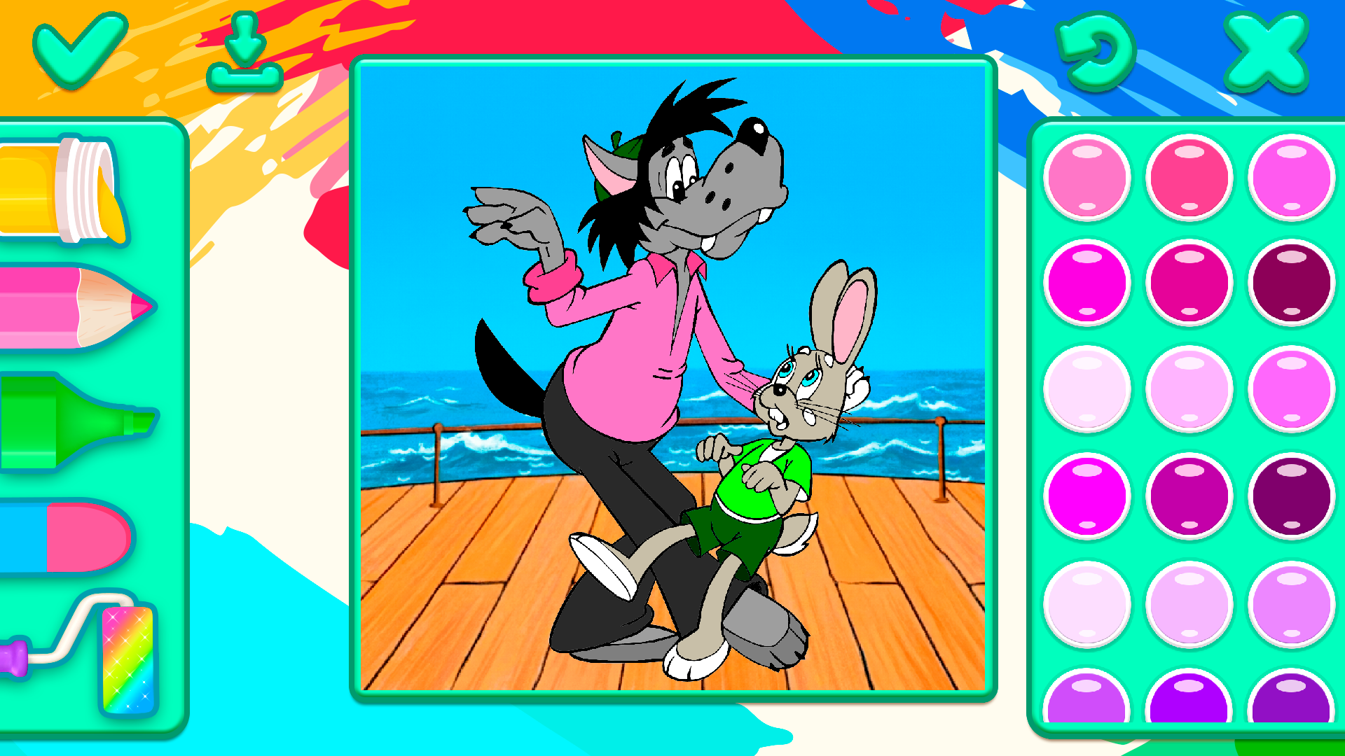 Раскраски для детей: Мультики — screenshot 3