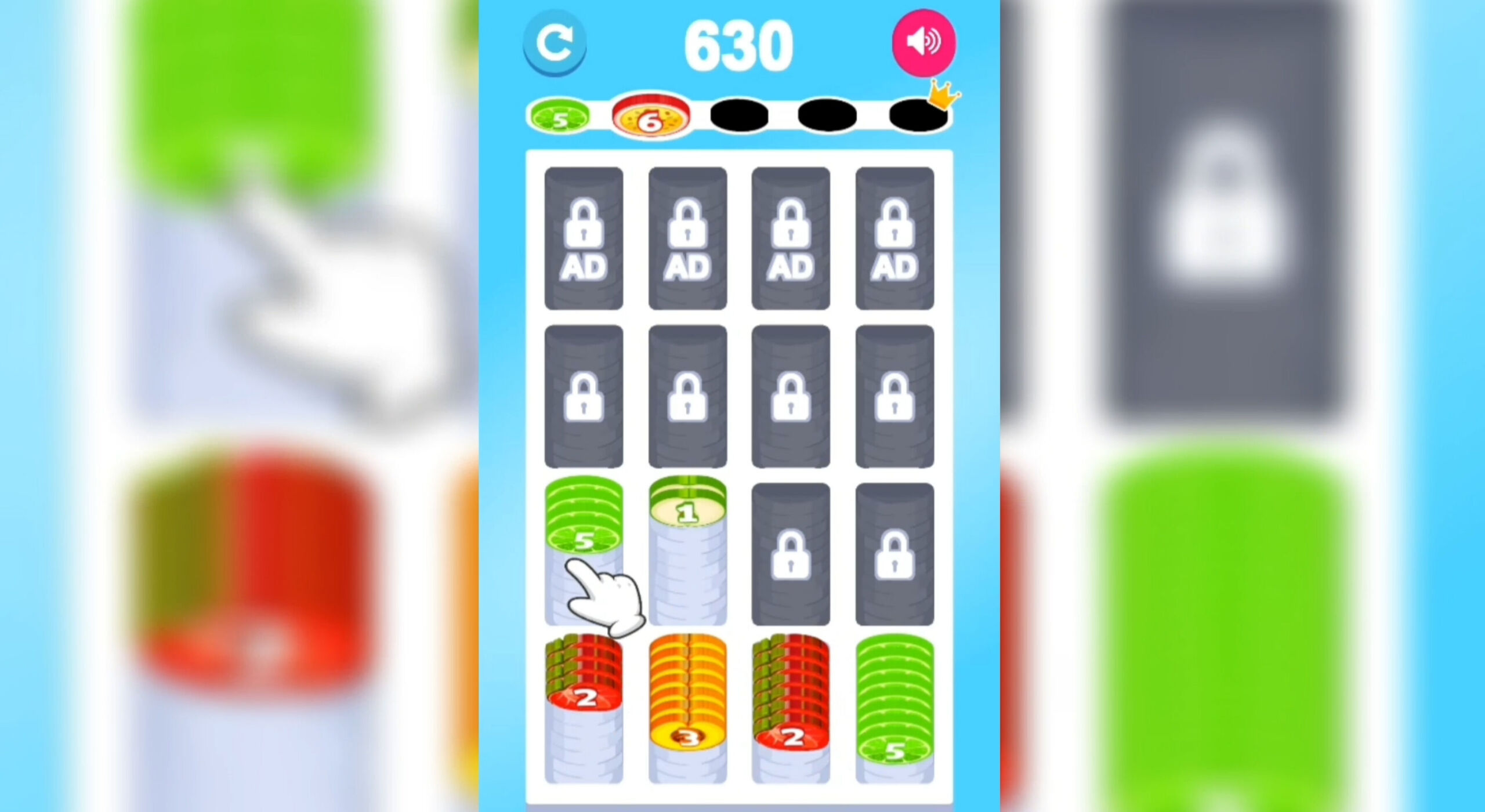 Sorting: Fruit Coins — screenshot 2