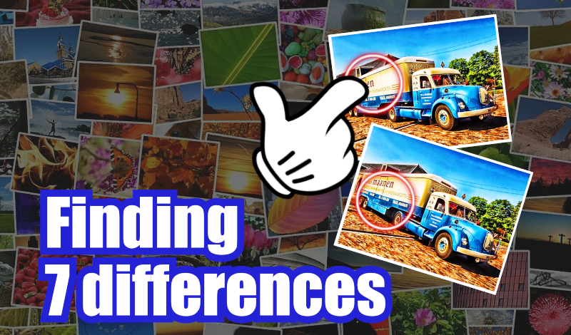 Finding 7 differences game cover