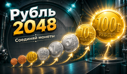 Рубль 2048: Соединяй монеты