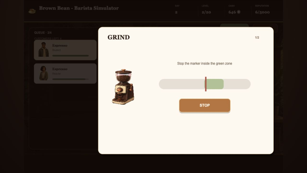Brown Bean - Barista Simulator — screenshot 4