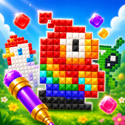 Jewel Pixel Art : Sort Puzzle