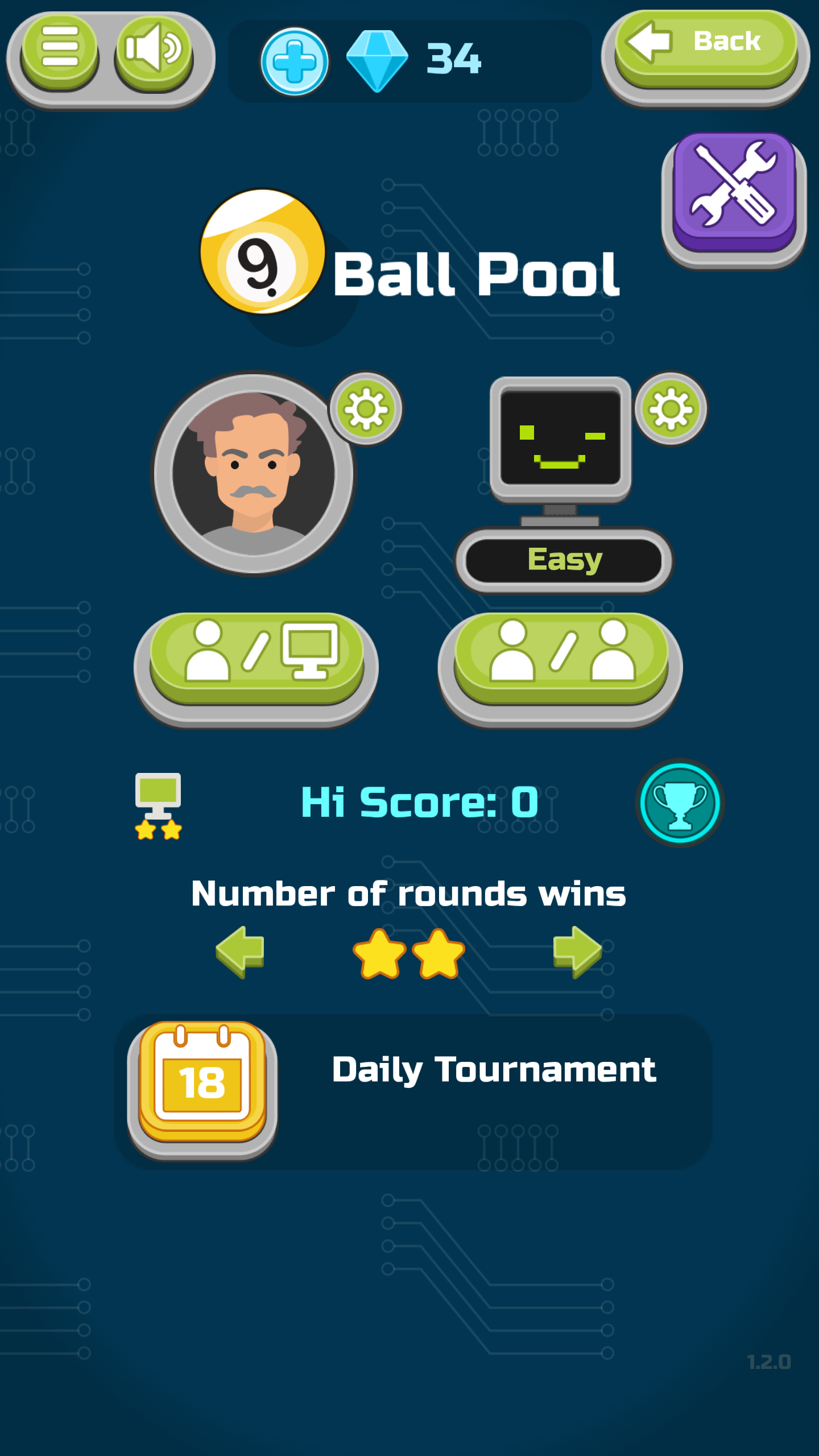 Billiard vs Computer screenshot 15