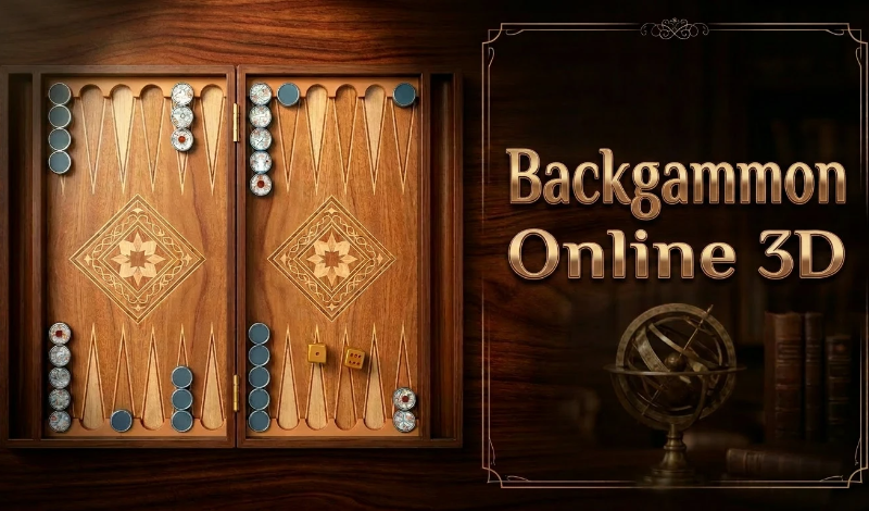 Backgammon Online 3D game cover
