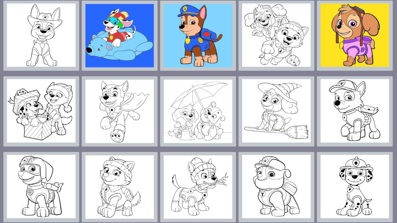 Colouring book Paw Patrol screenshot