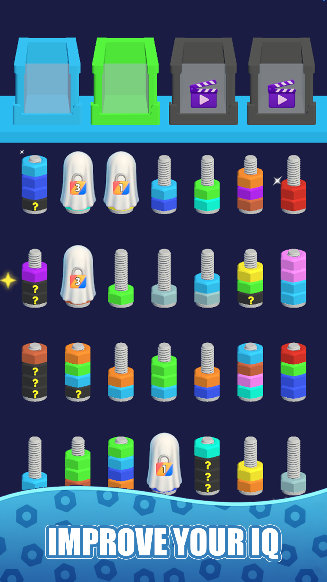 Sorting Nuts and Bolts by Color: Home Repair screenshot 6