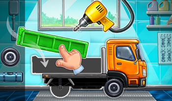 Construction Truck: Building Games for Kids