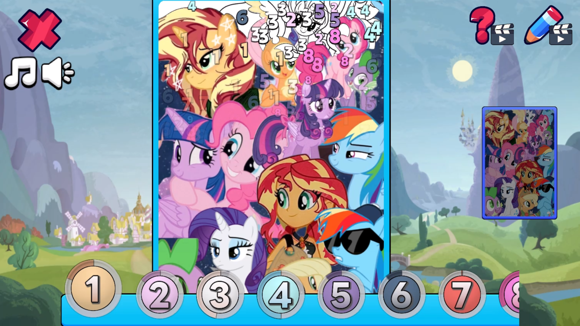 My Little Pony: Раскраска по Цифрам — screenshot 8